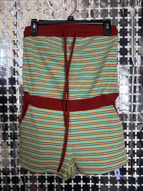 Cider Pants - Cider Mint & Rust Striped Knit Romper